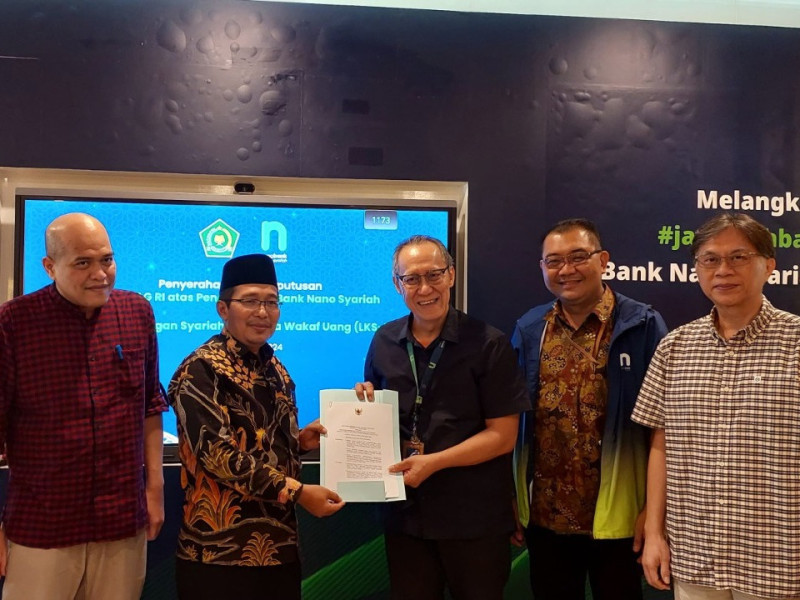 Kemenag Tetapkan PT Nano Bank Syariah Sebagai LKSPWU Ke-49 di Indonesia